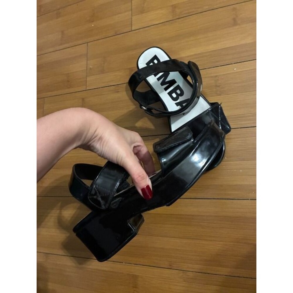 Bimba y Lola platform sandals Black US 7.5 - Picture 2 of 5